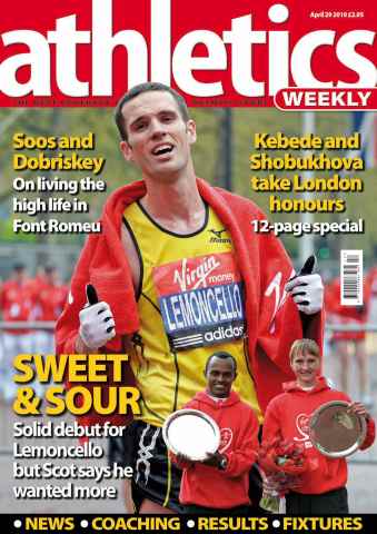 AW – Athletics Weekly Magazine issue AW April 29 2010