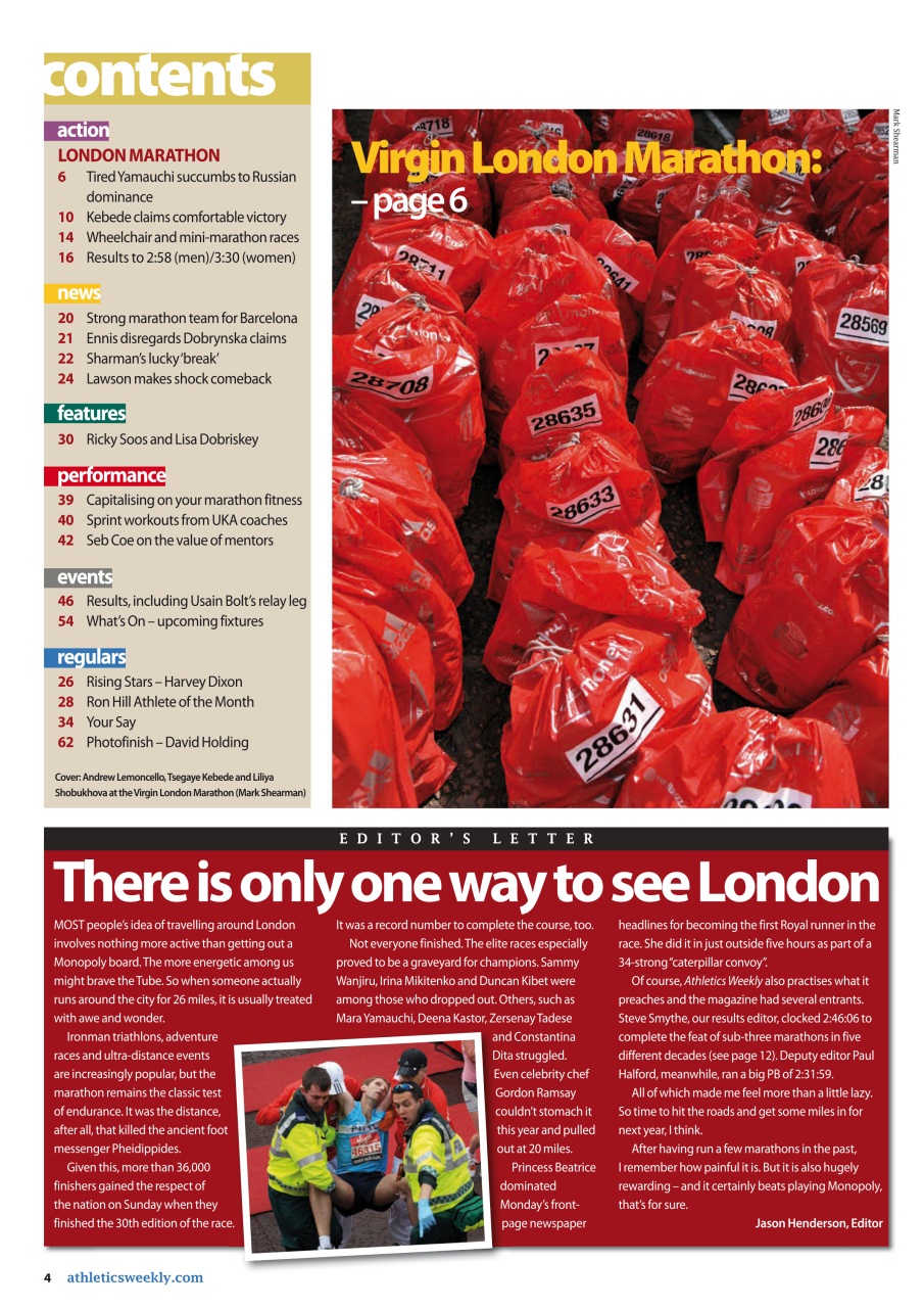 AW – Athletics Weekly Magazine Preview Pages