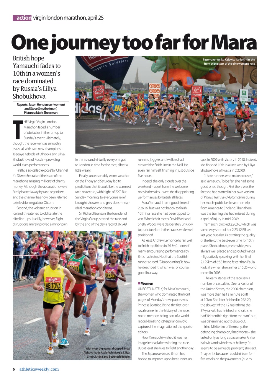 AW – Athletics Weekly Magazine Preview Pages