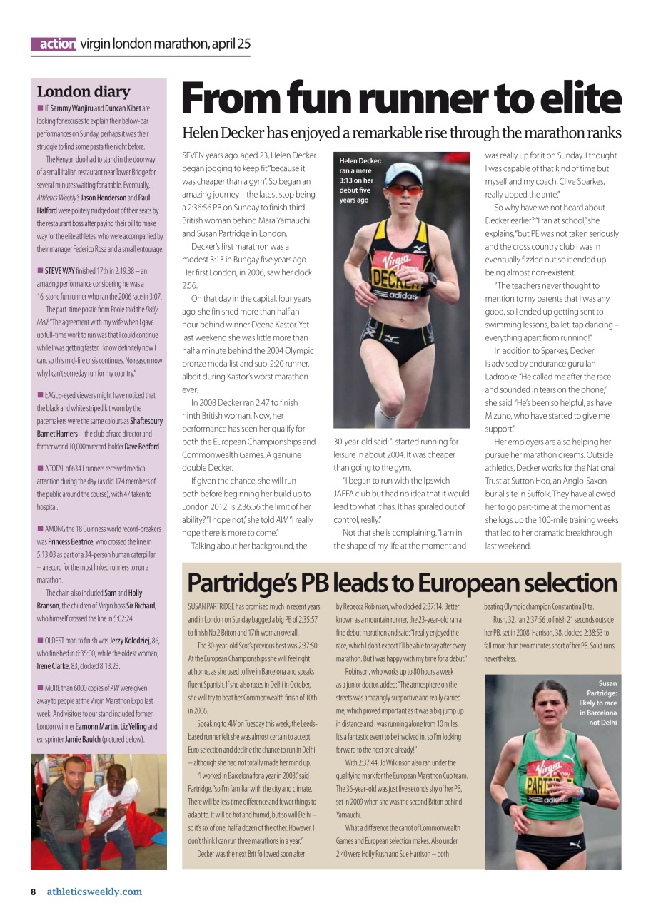 AW – Athletics Weekly Magazine Preview Pages