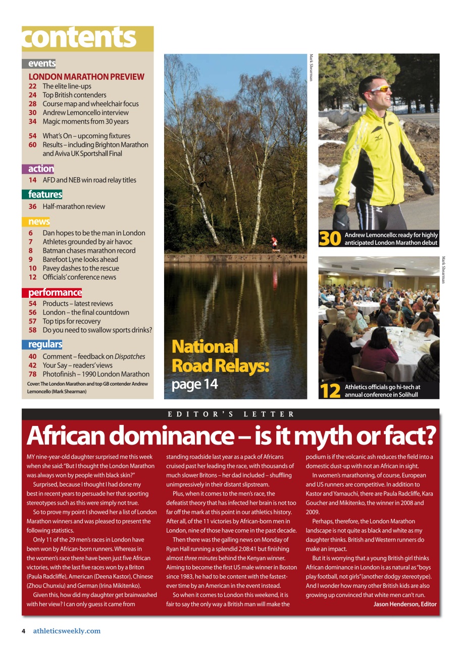 AW – Athletics Weekly Magazine Preview Pages