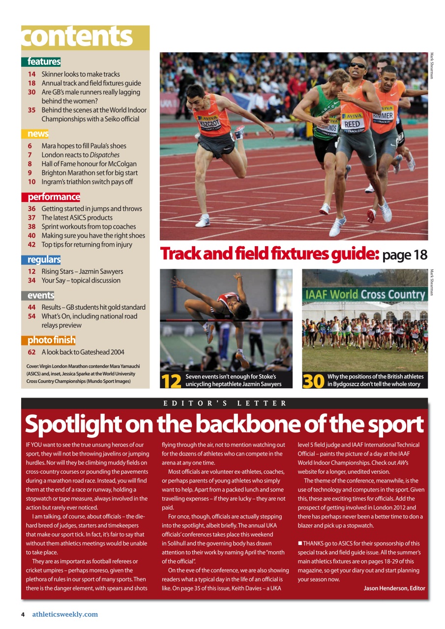 AW – Athletics Weekly Magazine Preview Pages
