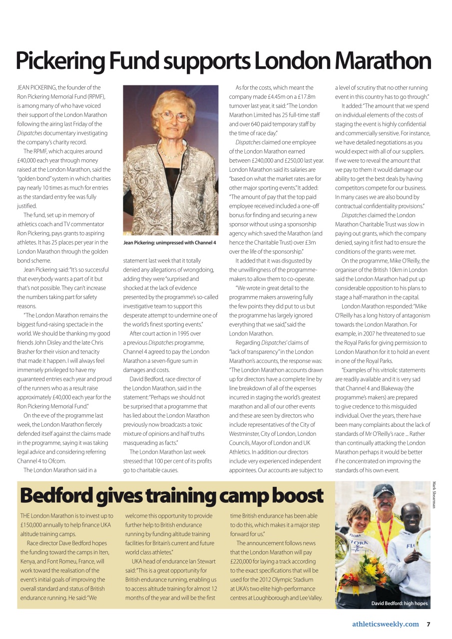 AW – Athletics Weekly Magazine Preview Pages