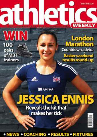 AW – Athletics Weekly Magazine issue AW April 8 2010