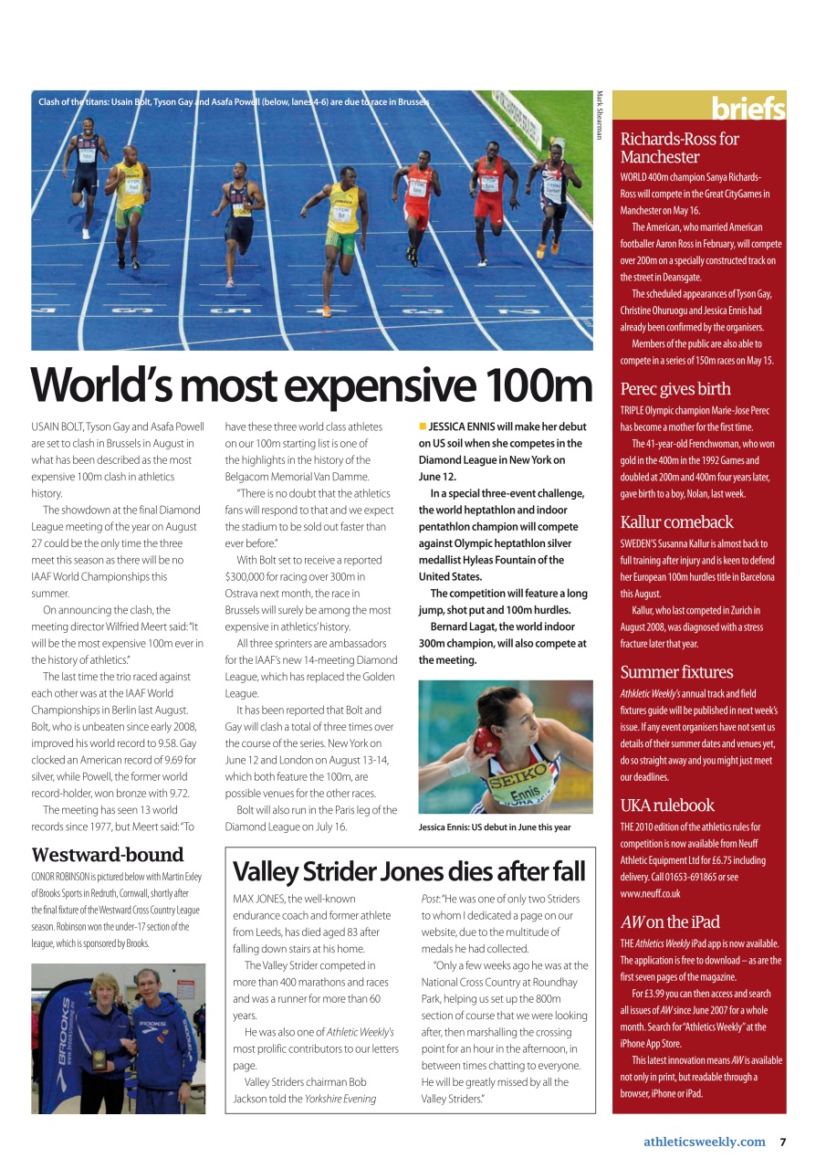 AW – Athletics Weekly Magazine Preview Pages