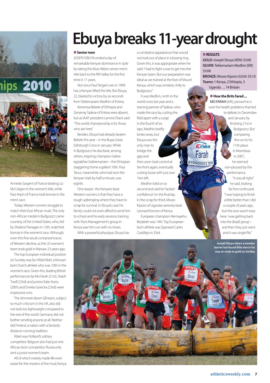 AW – Athletics Weekly Magazine Preview Pages