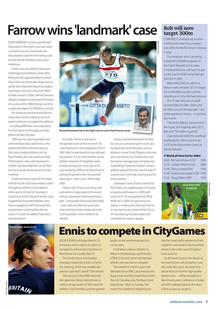 AW – Athletics Weekly Magazine Preview Pages