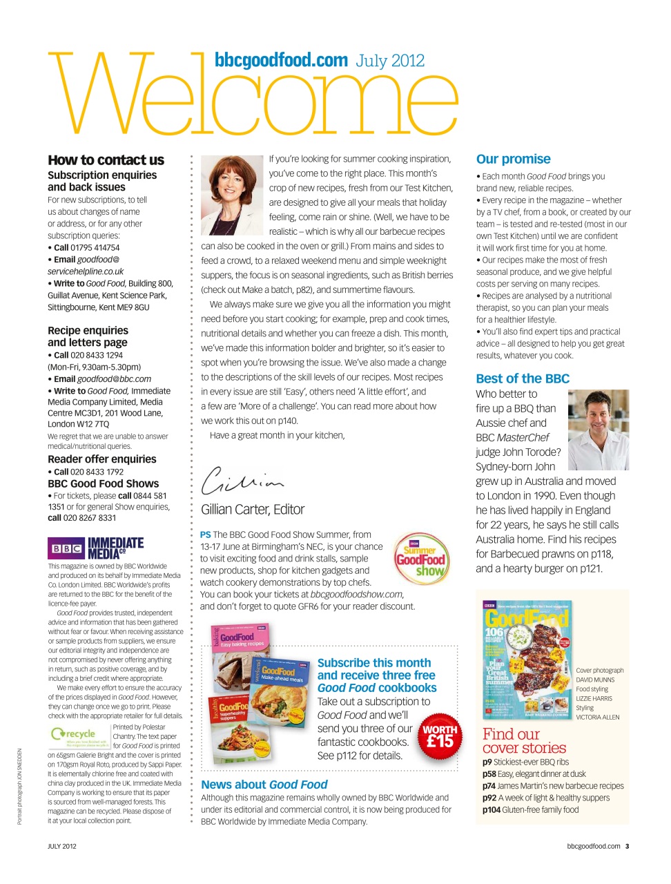 Good Food Magazine Preview Pages