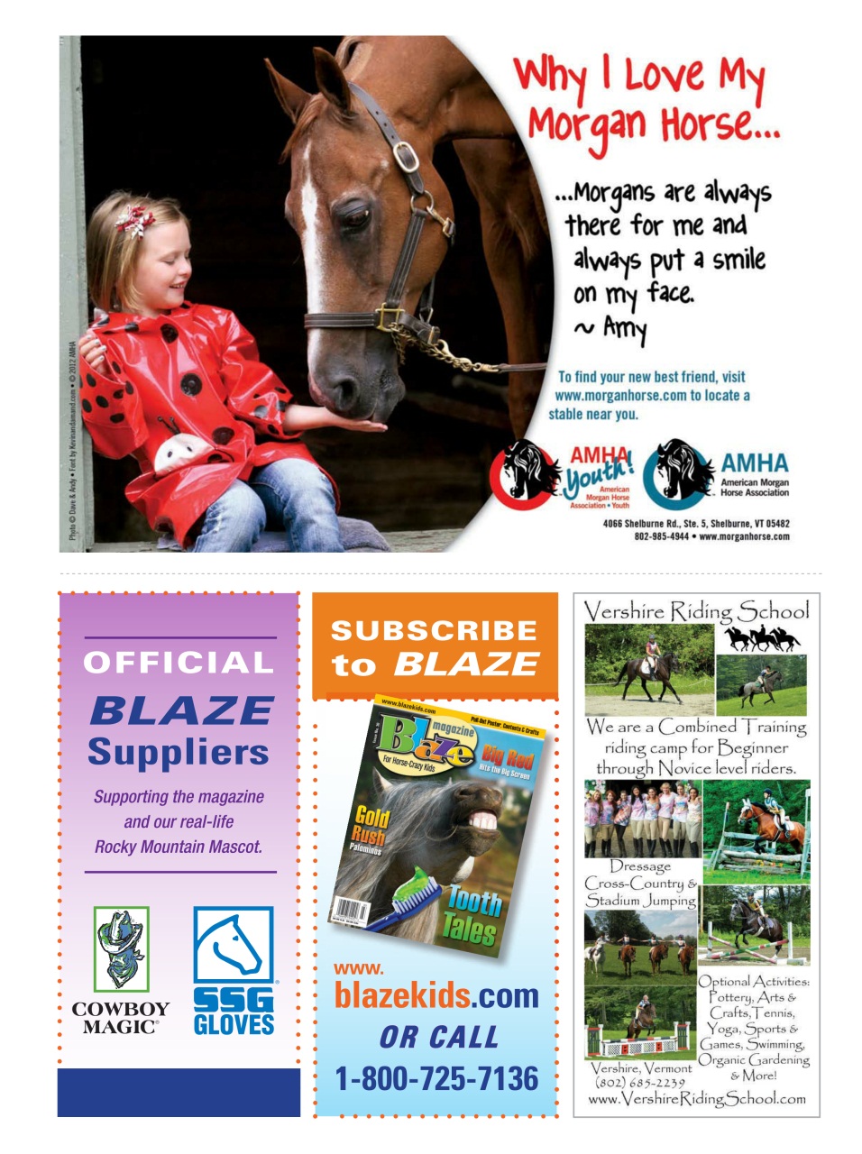 Blaze Magazine For Horse Crazy Kids Preview Pages