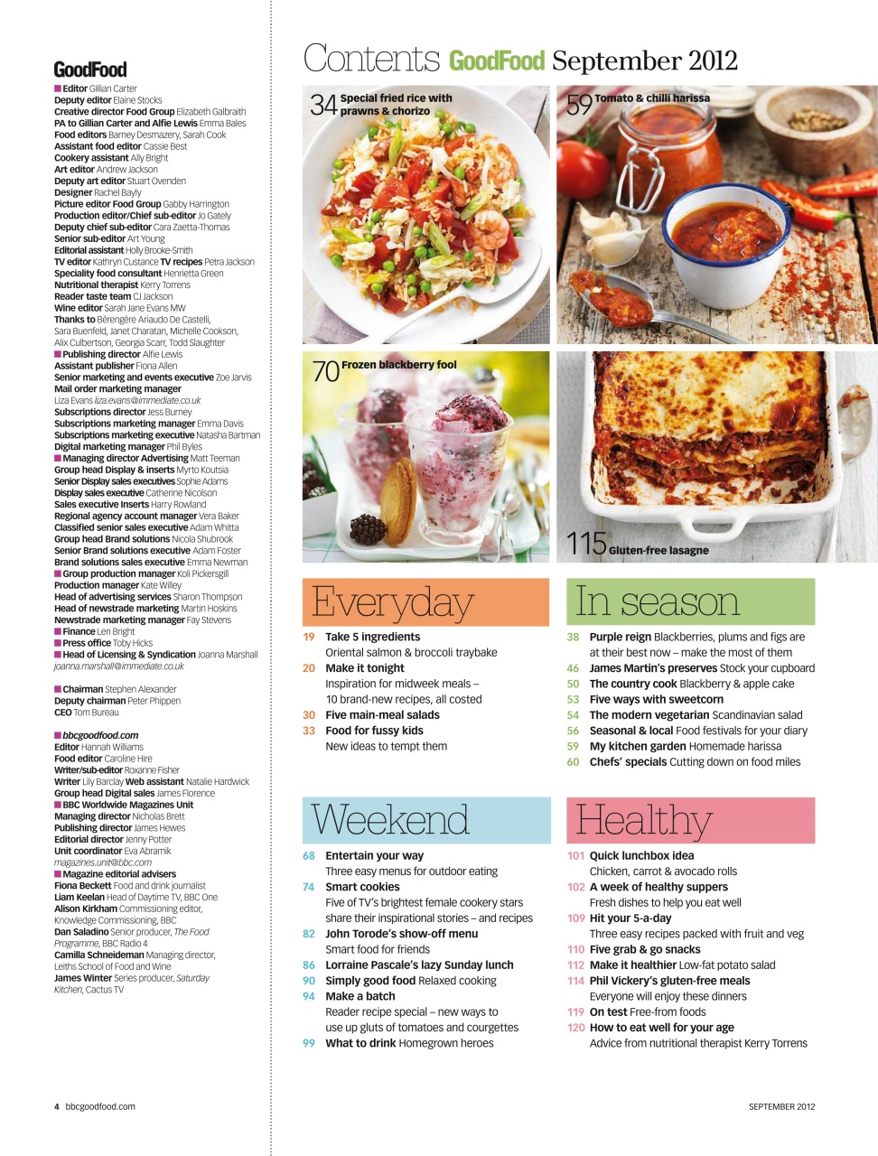 Good Food Magazine Preview Pages