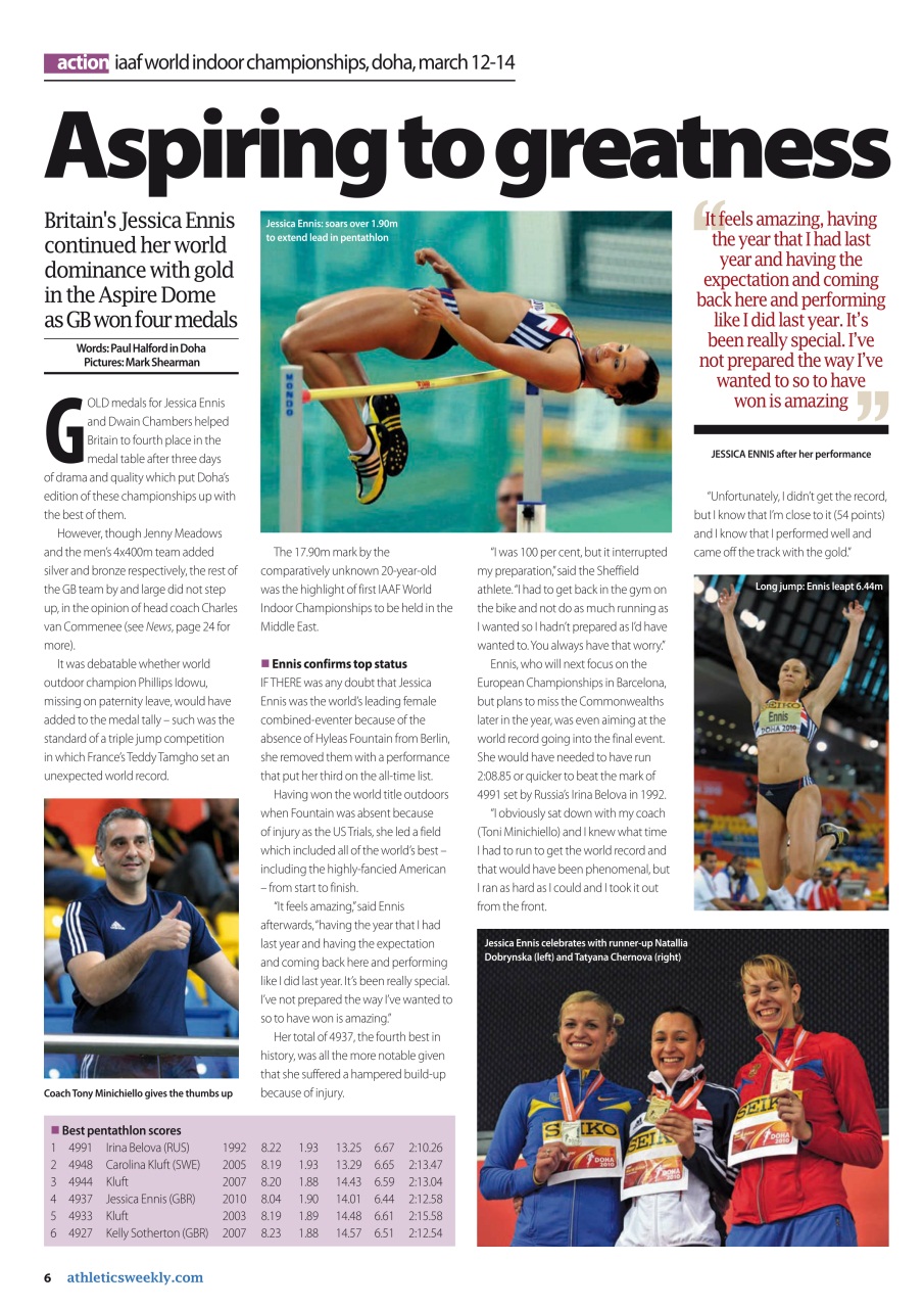 AW – Athletics Weekly Magazine Preview Pages