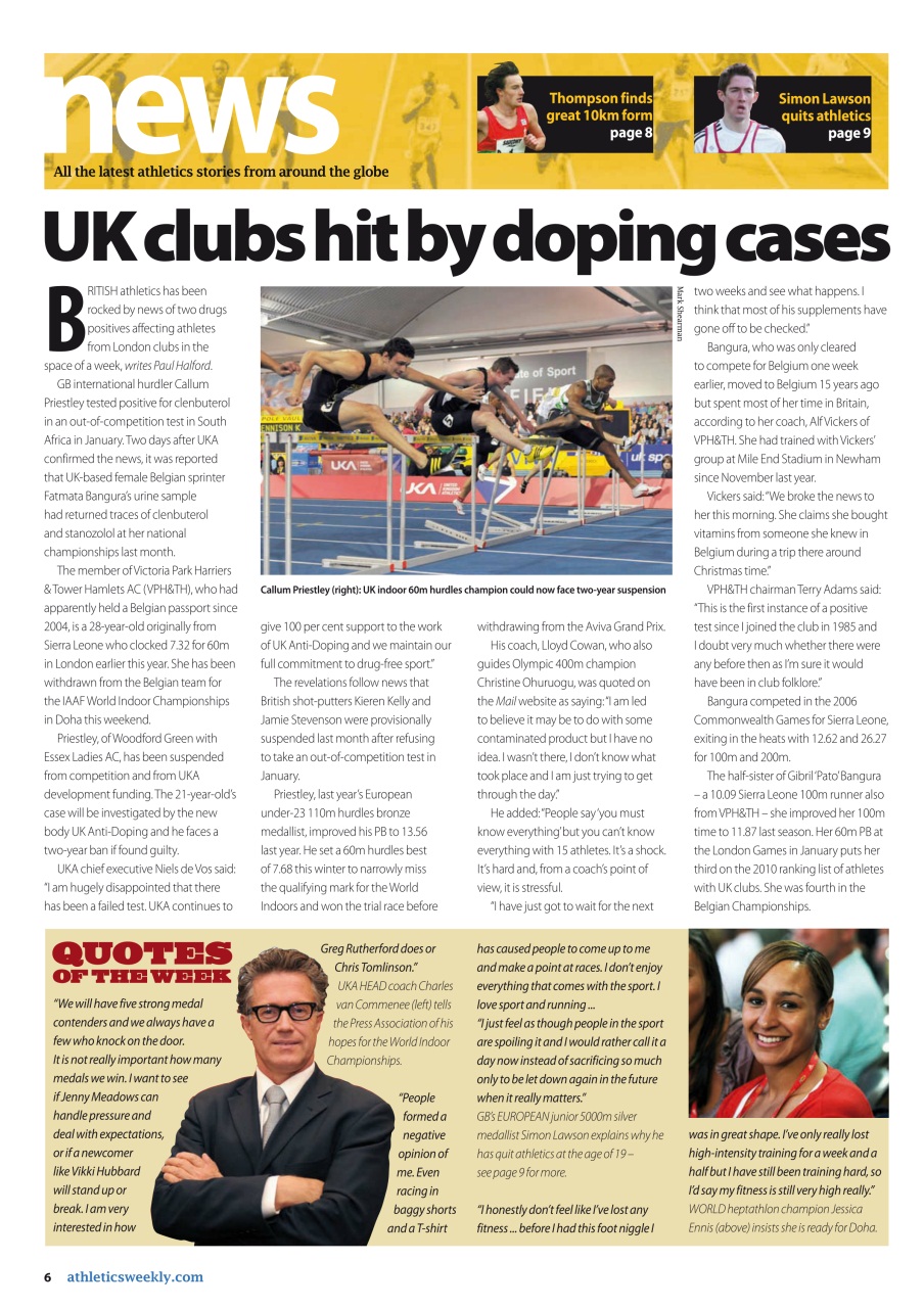 AW – Athletics Weekly Magazine Preview Pages