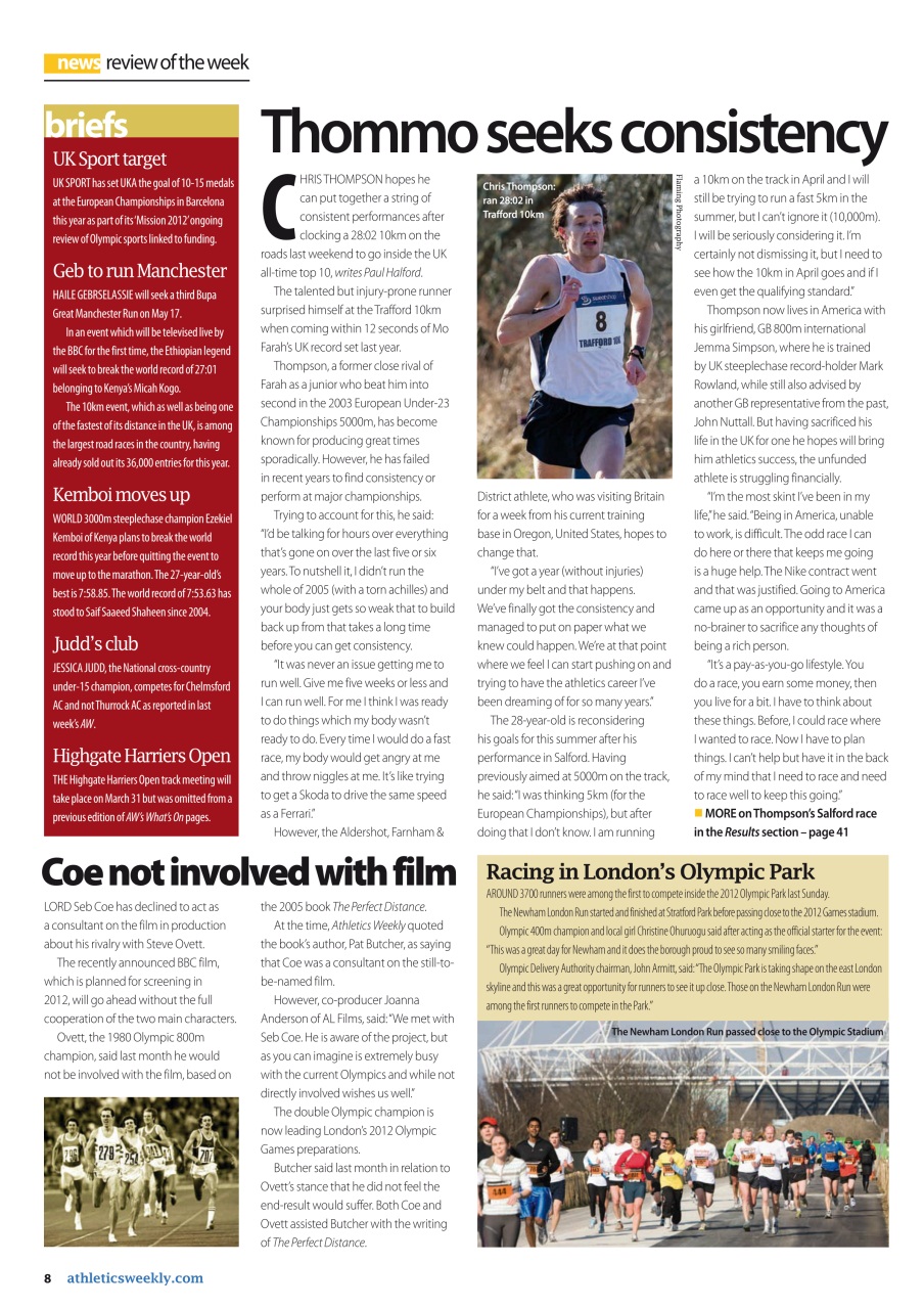 AW – Athletics Weekly Magazine Preview Pages