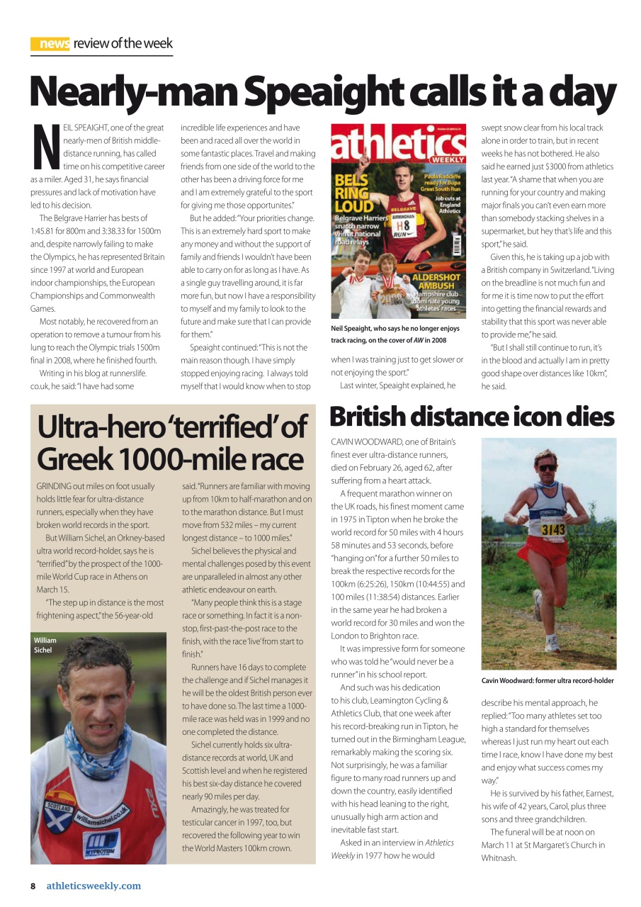 AW – Athletics Weekly Magazine Preview Pages