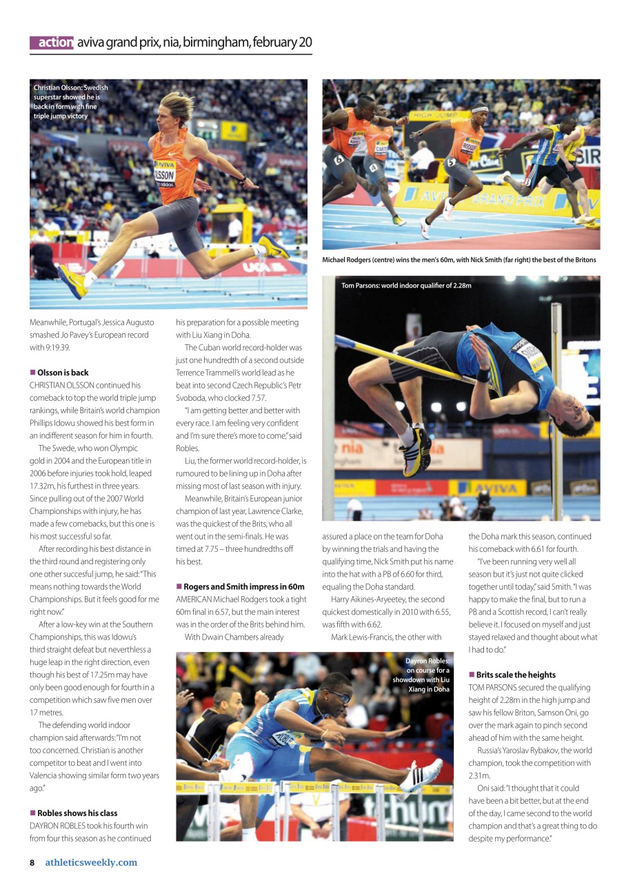 AW – Athletics Weekly Magazine Preview Pages