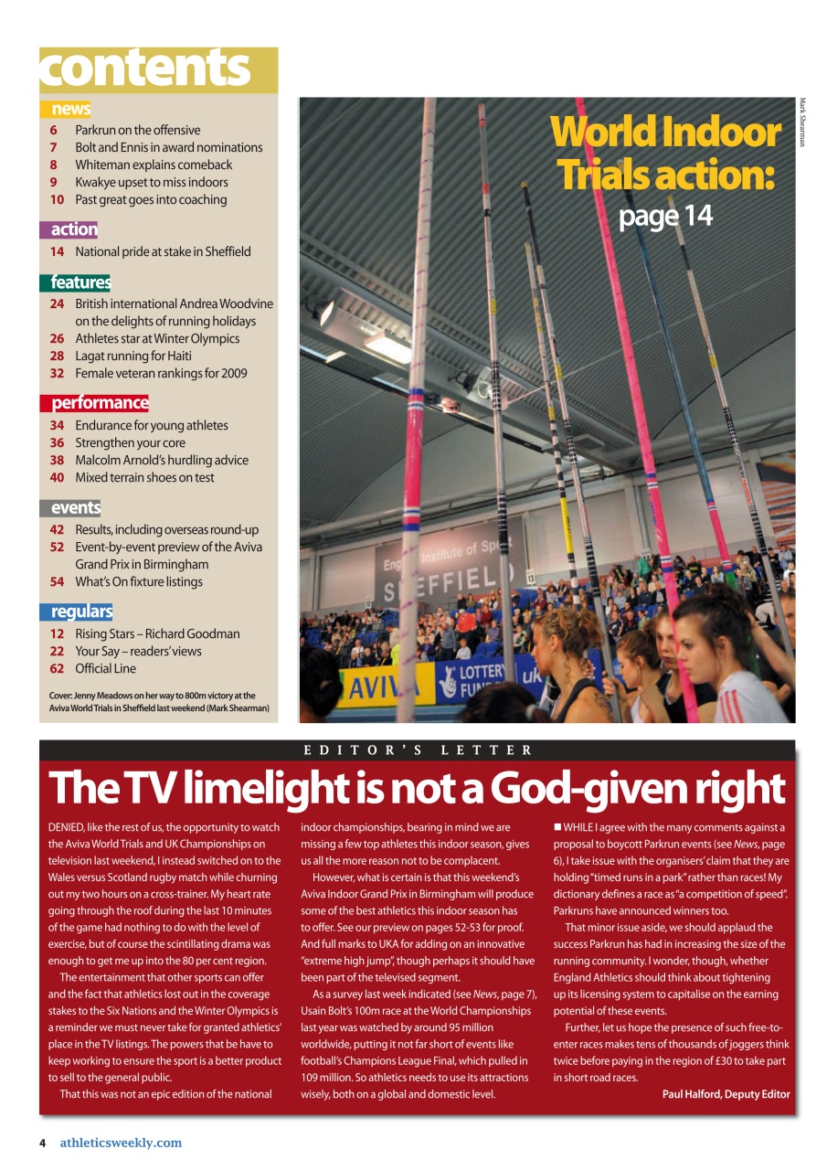 AW – Athletics Weekly Magazine Preview Pages