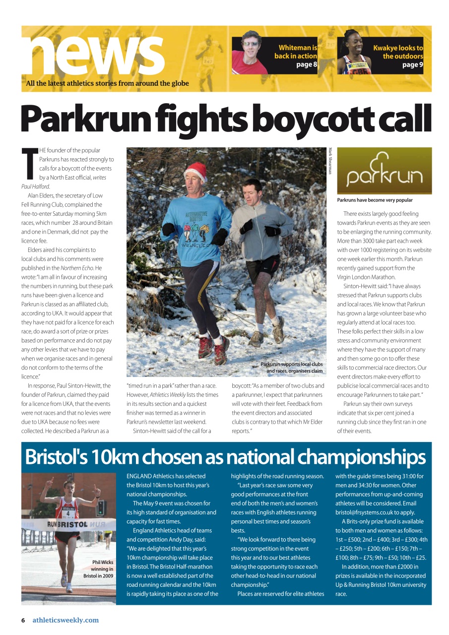 AW – Athletics Weekly Magazine Preview Pages