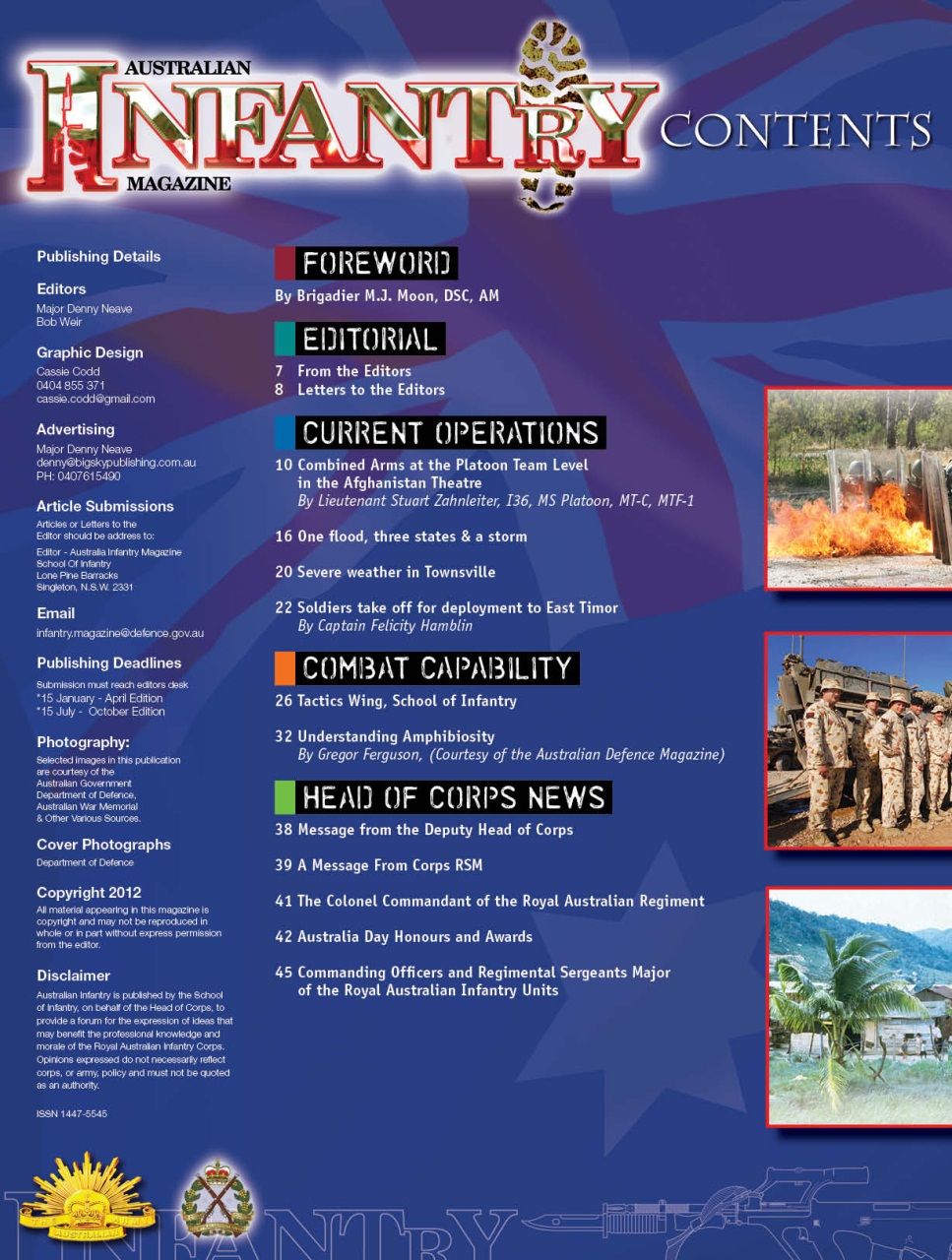 Australian Infantry Magazine Preview Pages