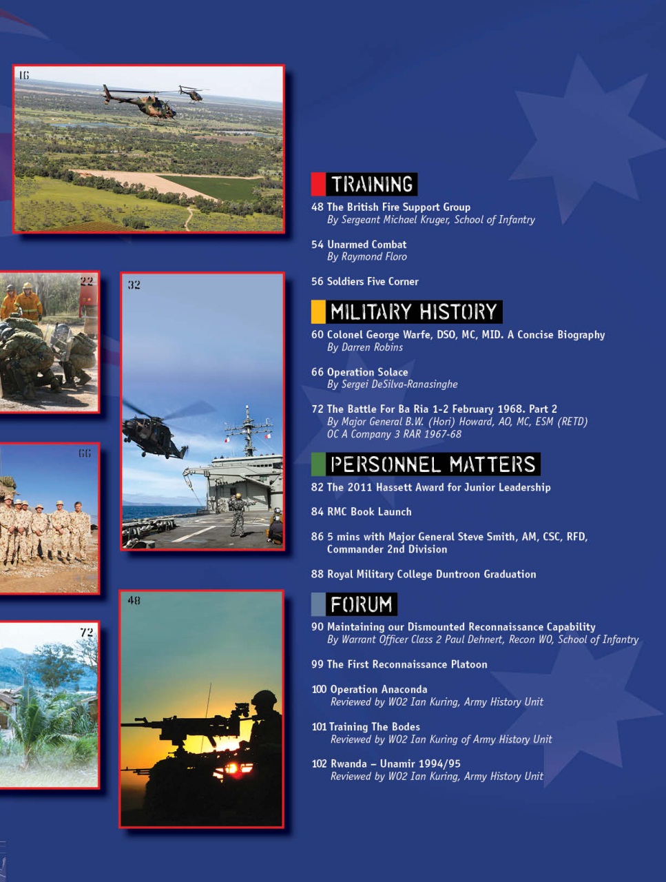 Australian Infantry Magazine Preview Pages