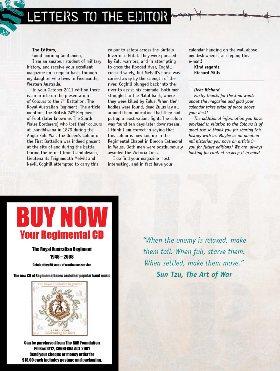 Australian Infantry Magazine Preview Pages