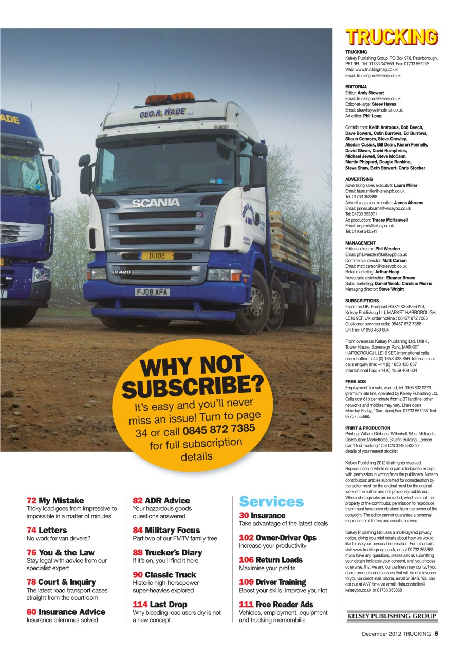 Trucking Magazine Preview Pages