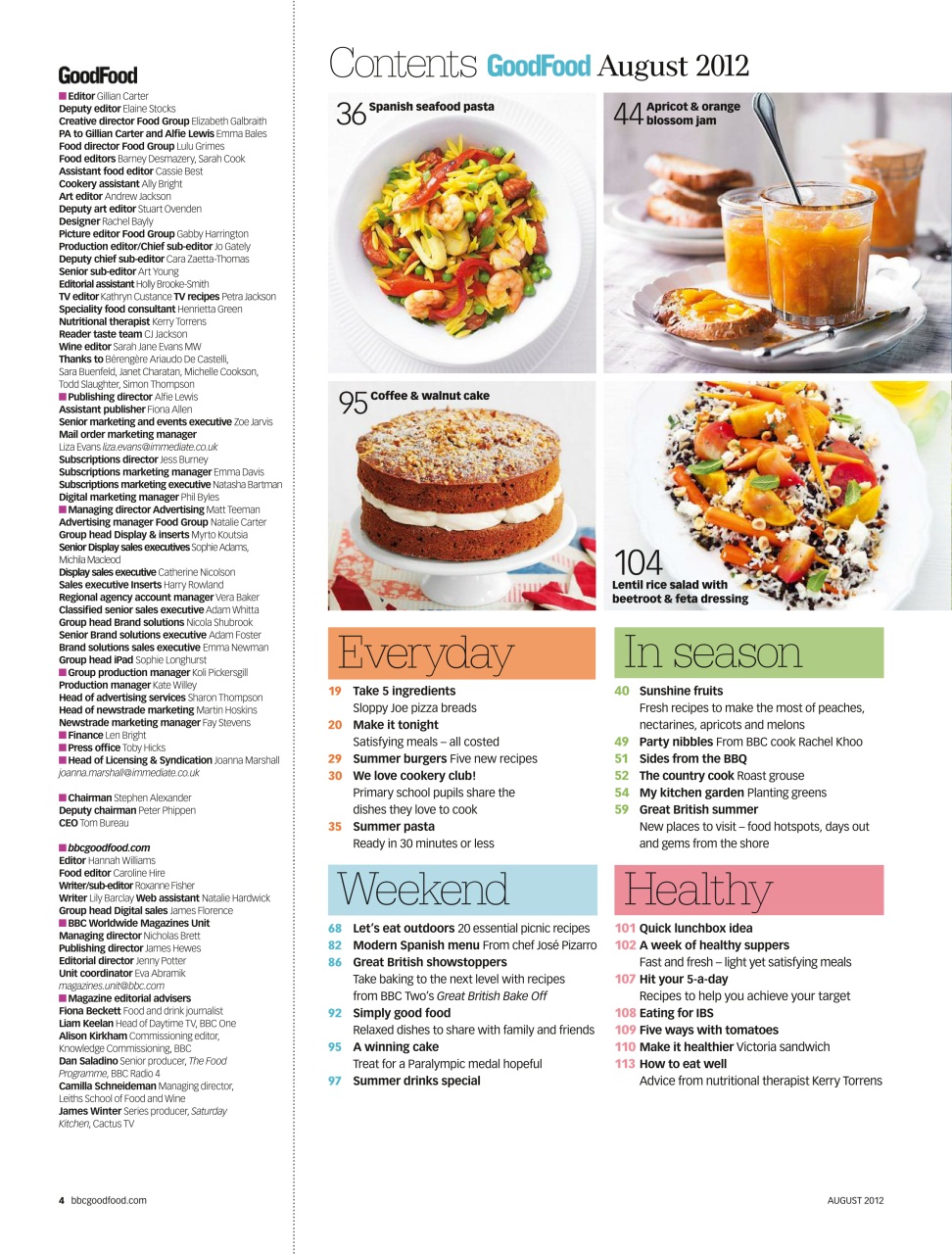 Good Food Magazine Preview Pages