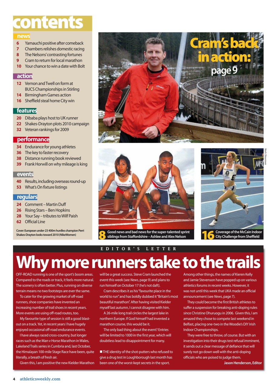 AW – Athletics Weekly Magazine Preview Pages