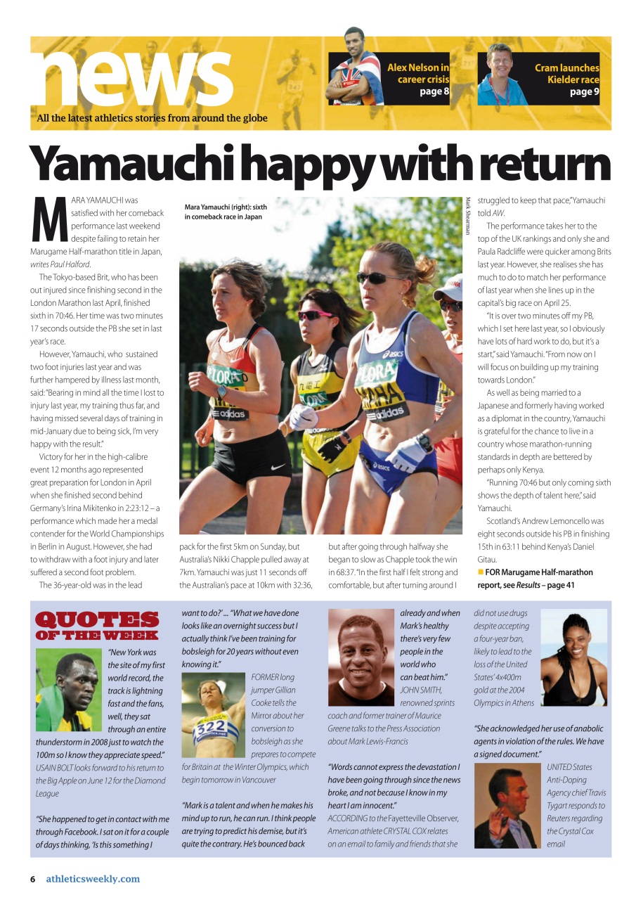 AW – Athletics Weekly Magazine Preview Pages