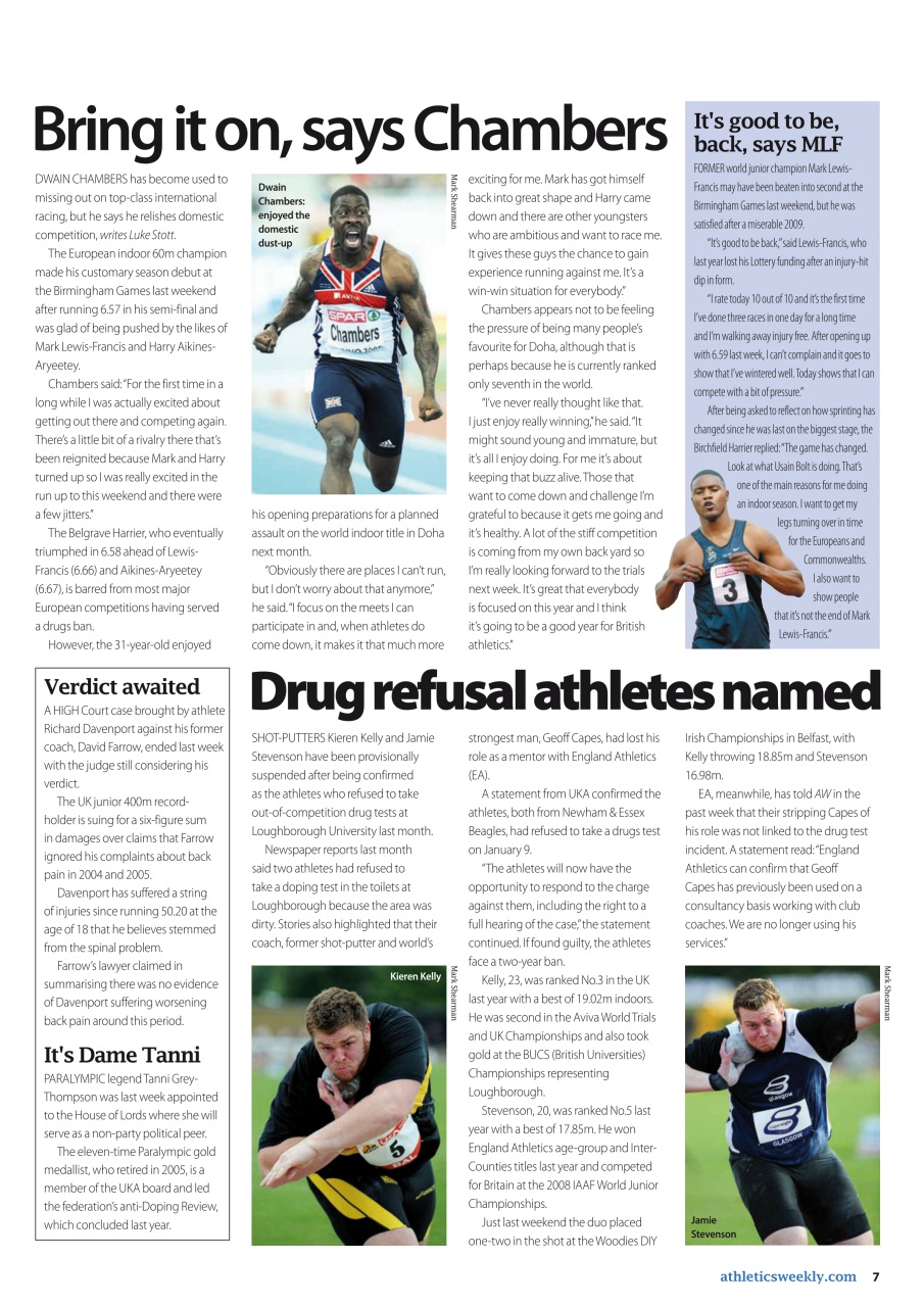AW – Athletics Weekly Magazine Preview Pages