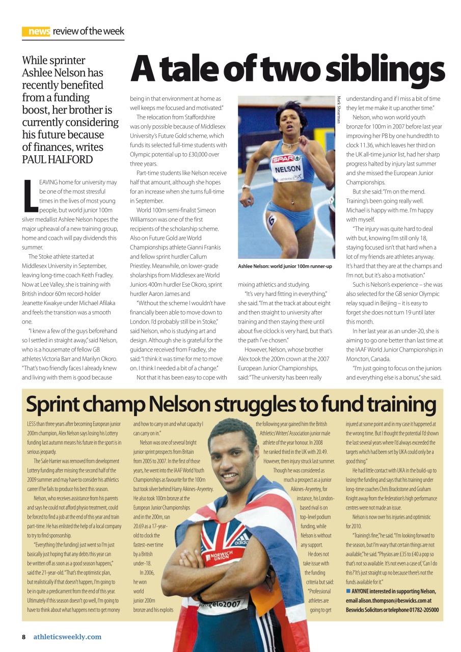 AW – Athletics Weekly Magazine Preview Pages