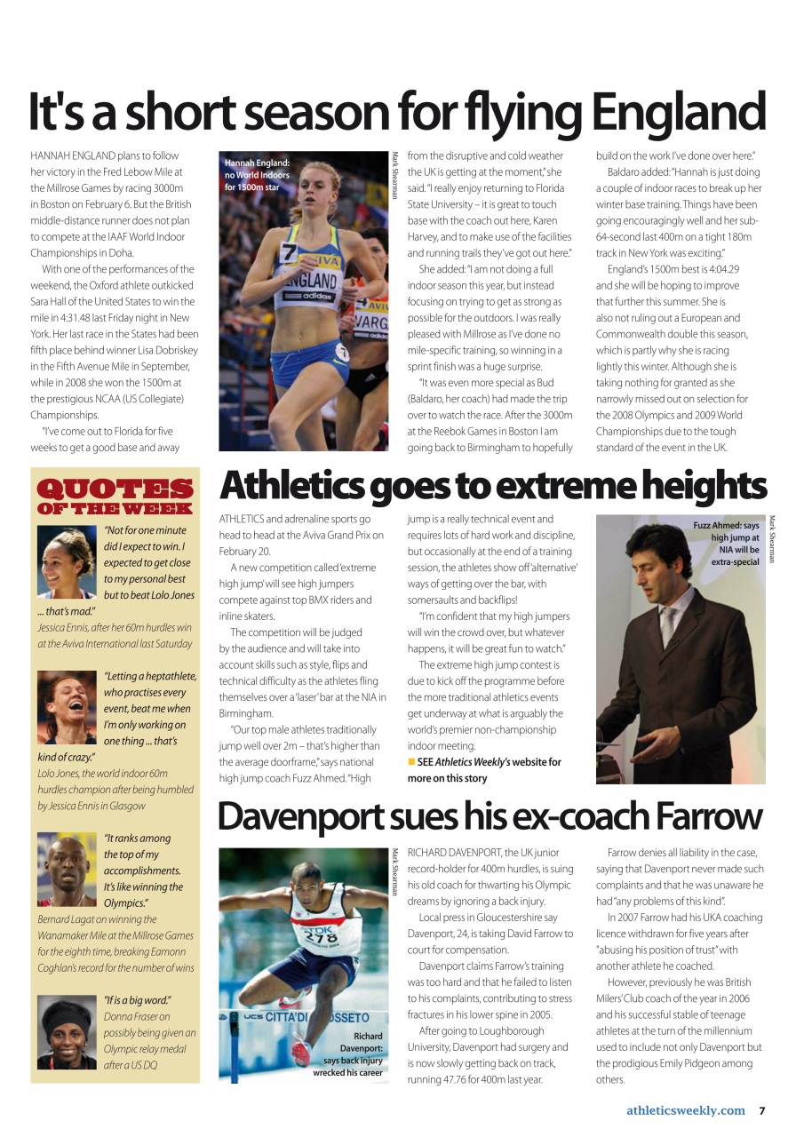 AW – Athletics Weekly Magazine Preview Pages