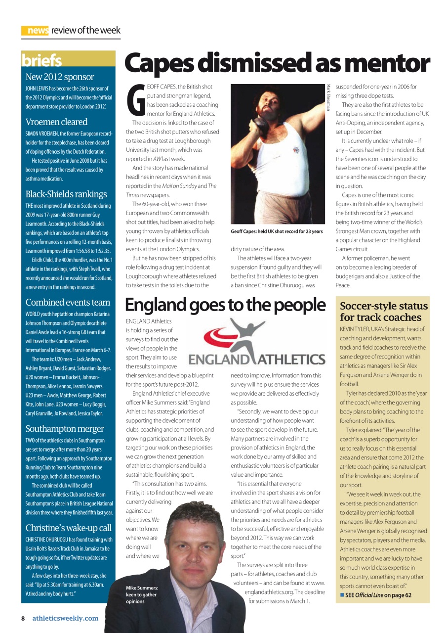 AW – Athletics Weekly Magazine Preview Pages