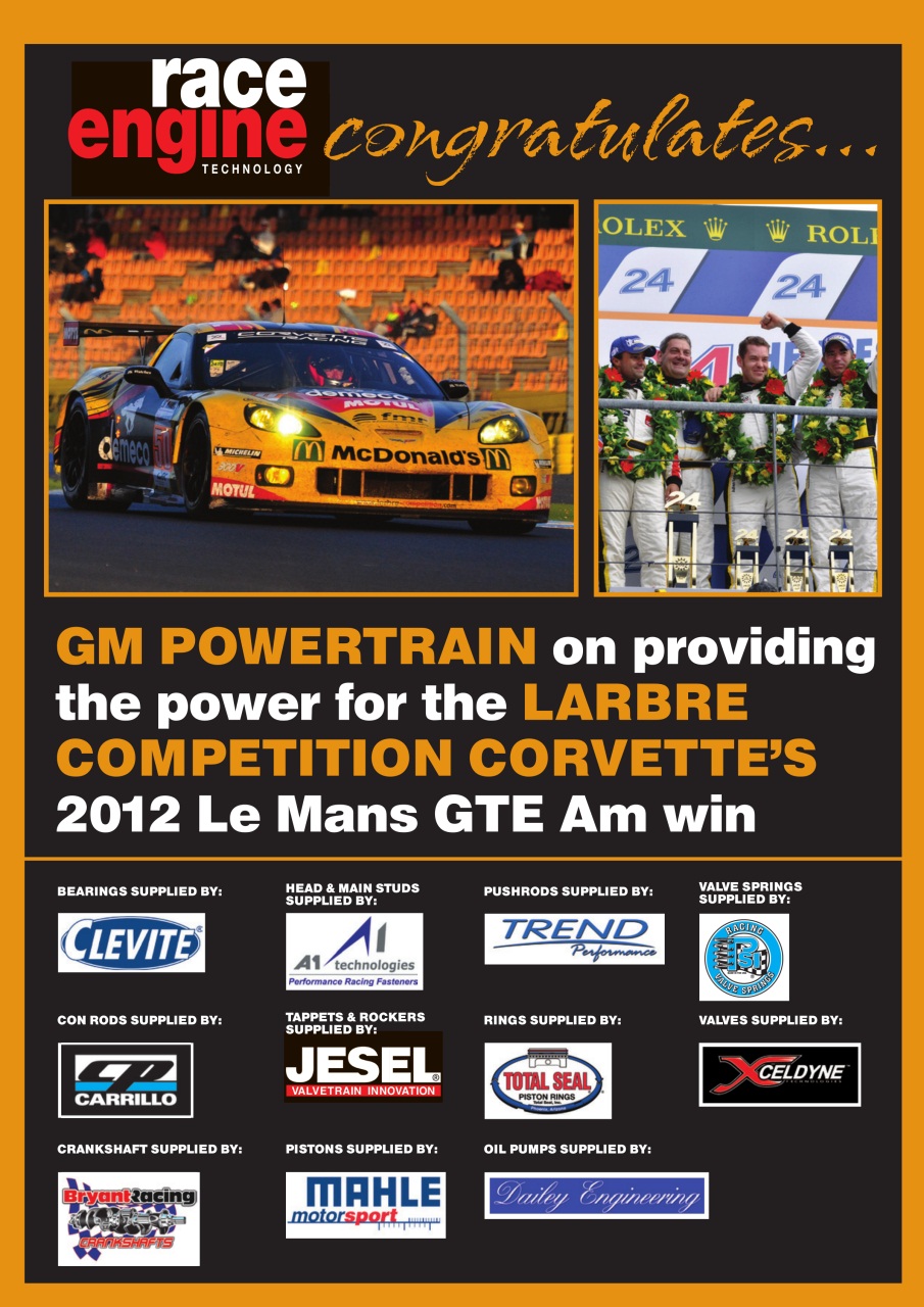 Race Engine Technology Preview Pages