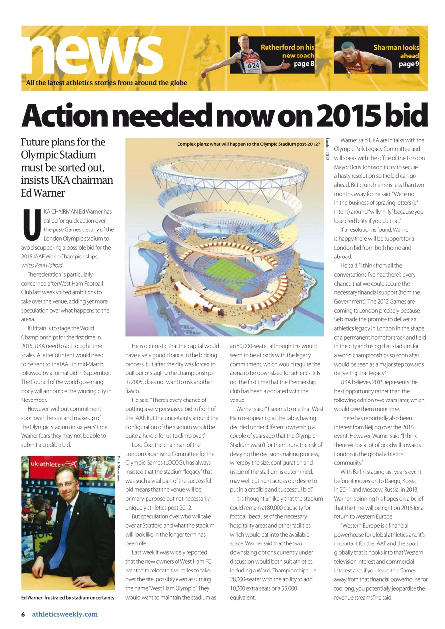 AW – Athletics Weekly Magazine Preview Pages