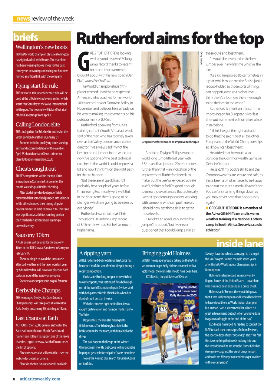 AW – Athletics Weekly Magazine Preview Pages