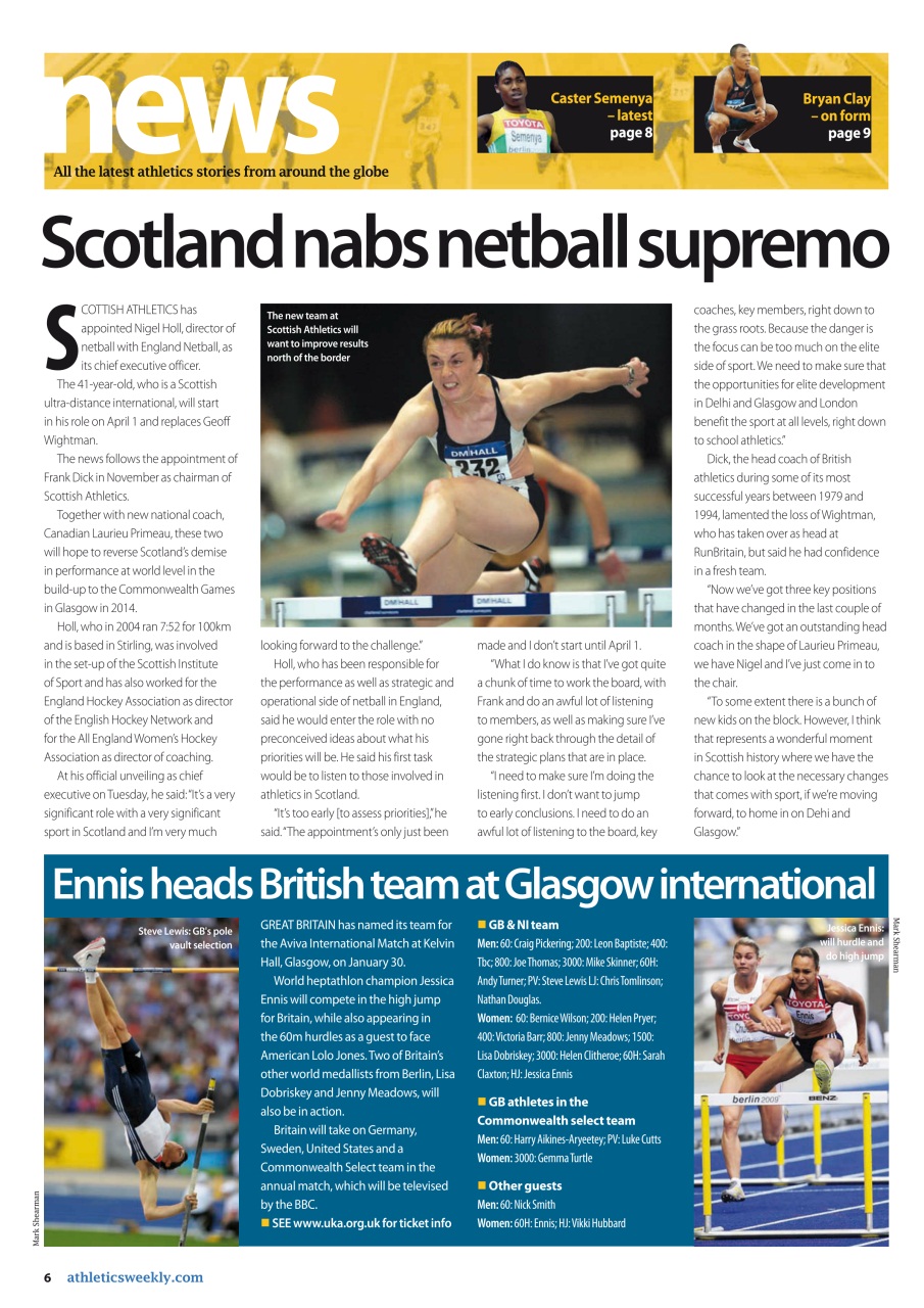 AW – Athletics Weekly Magazine Preview Pages