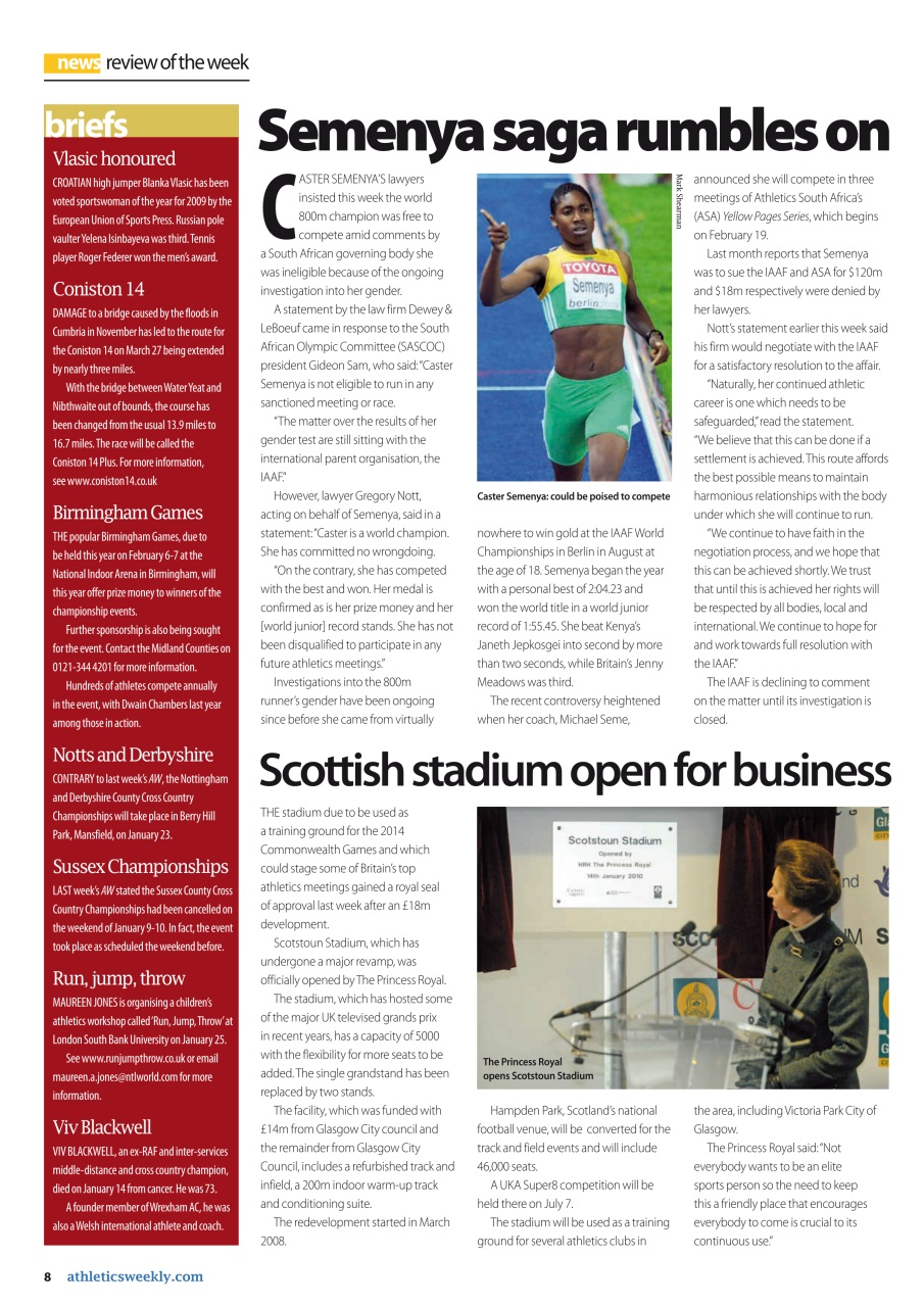 AW – Athletics Weekly Magazine Preview Pages