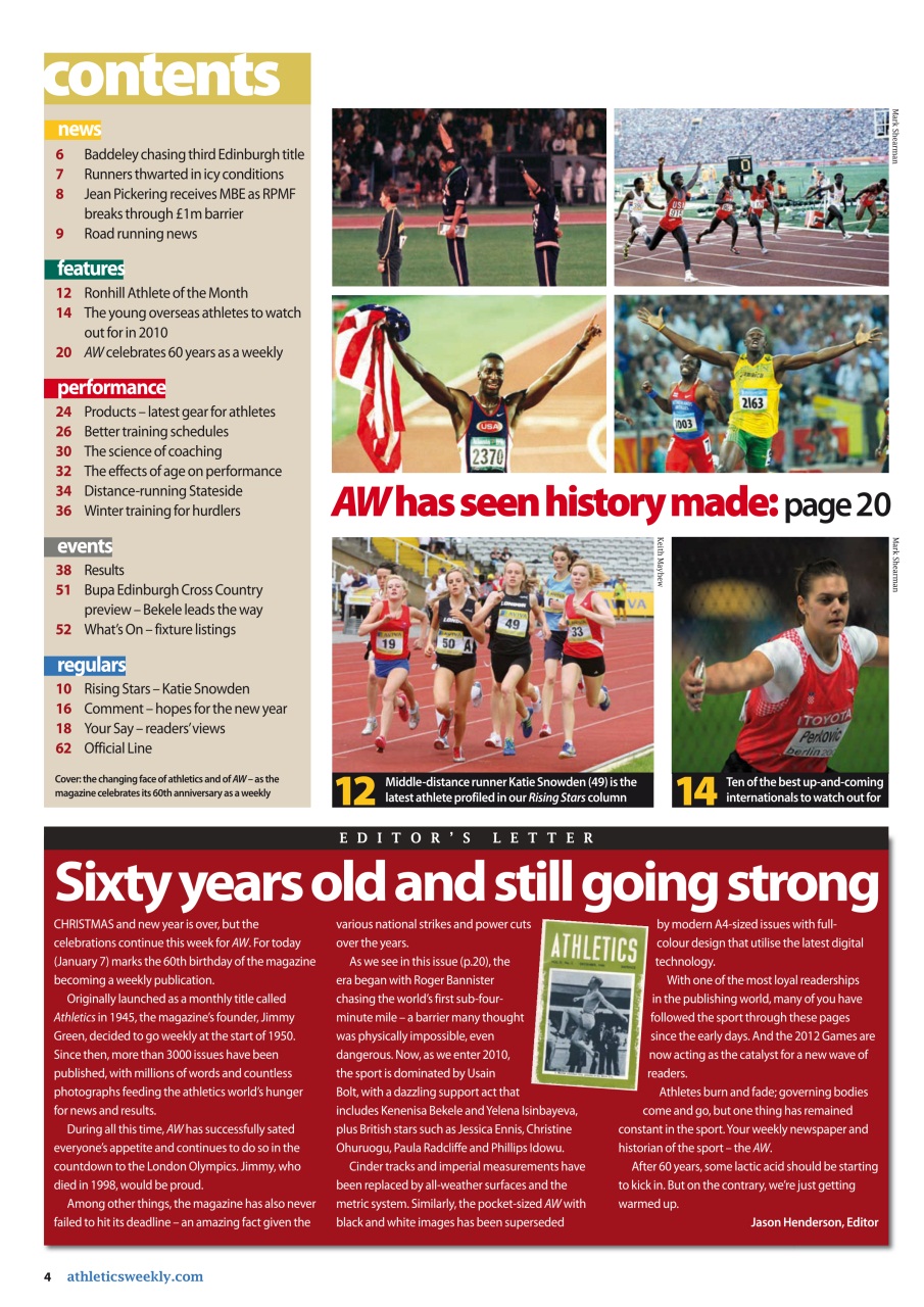 AW – Athletics Weekly Magazine Preview Pages
