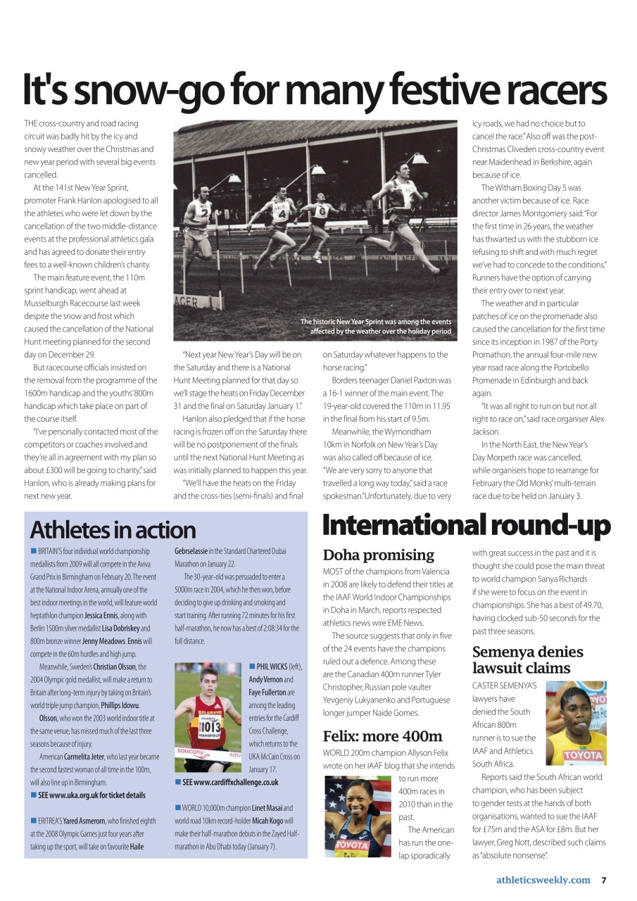 AW – Athletics Weekly Magazine Preview Pages