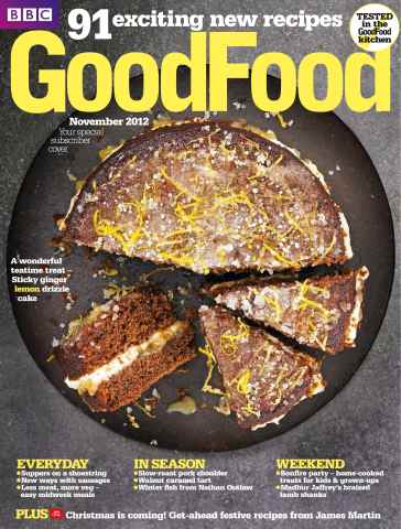 Good Food Magazine issue November 2012