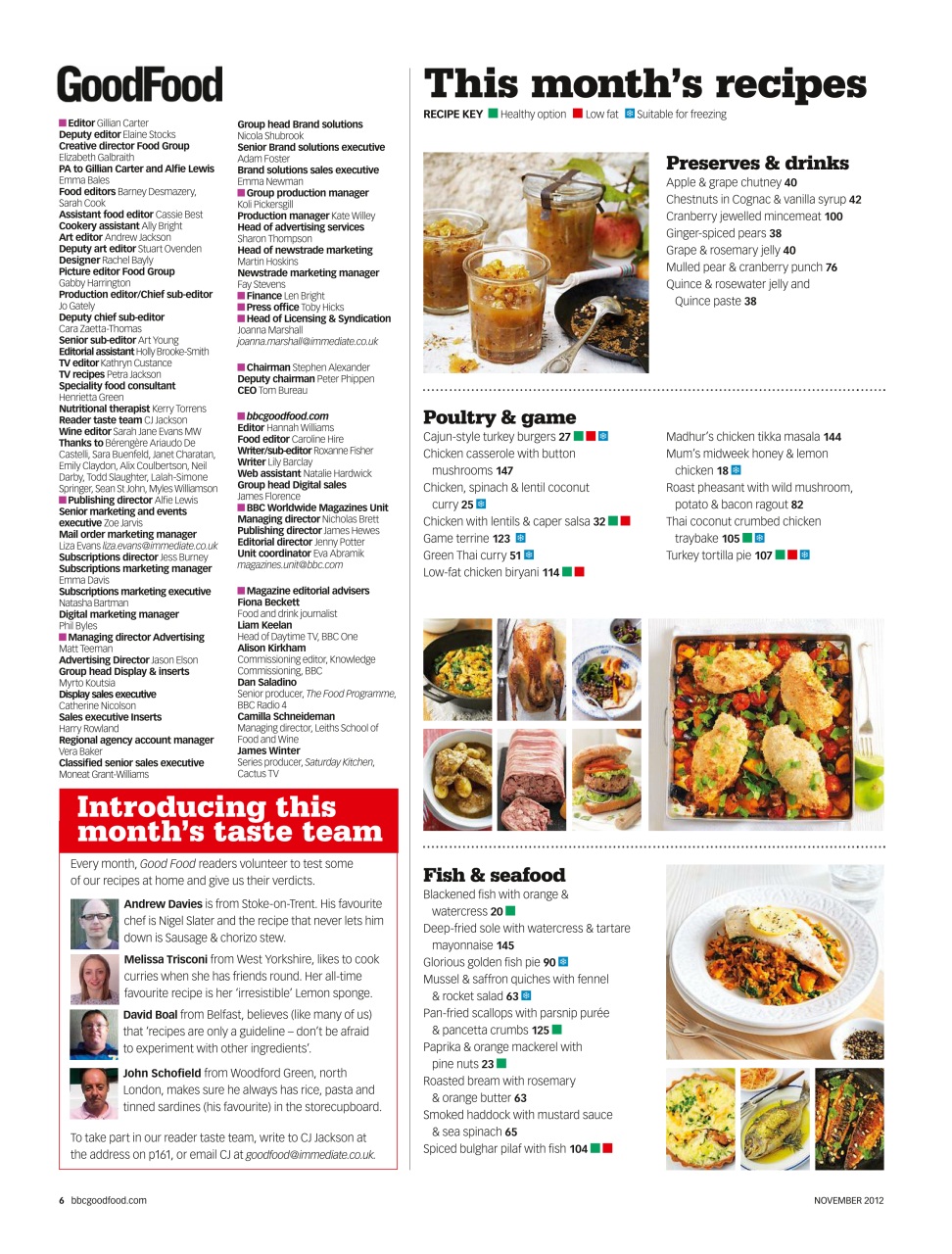 Good Food Magazine Preview Pages