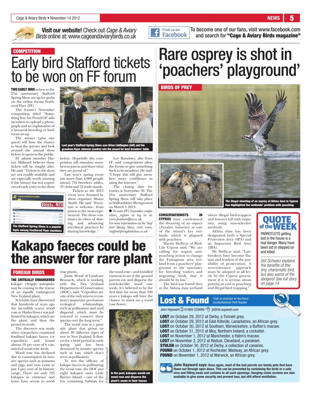 Cage & Aviary Birds Preview Pages