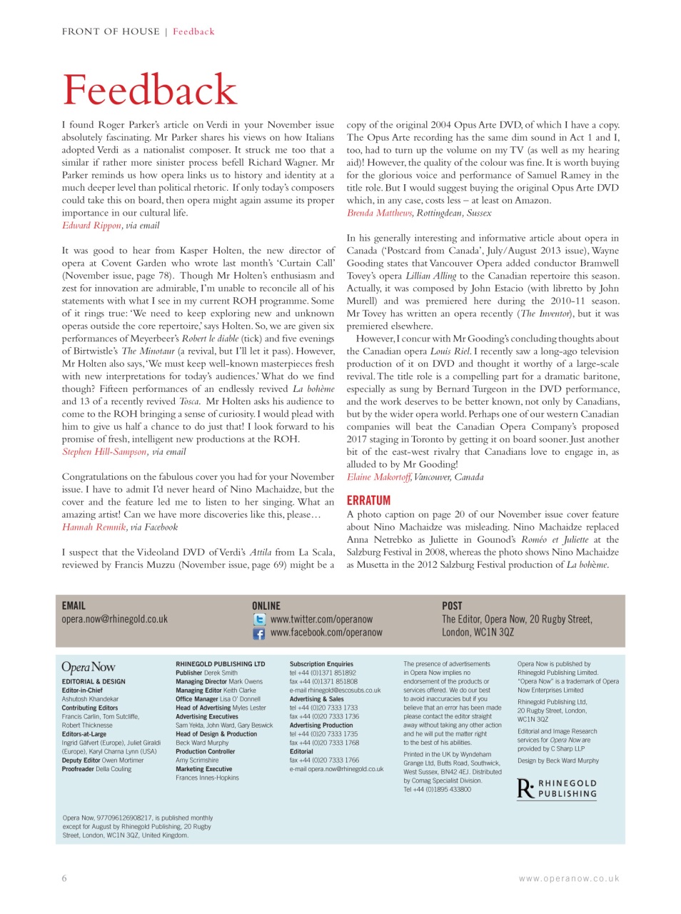 Opera Now Preview Pages