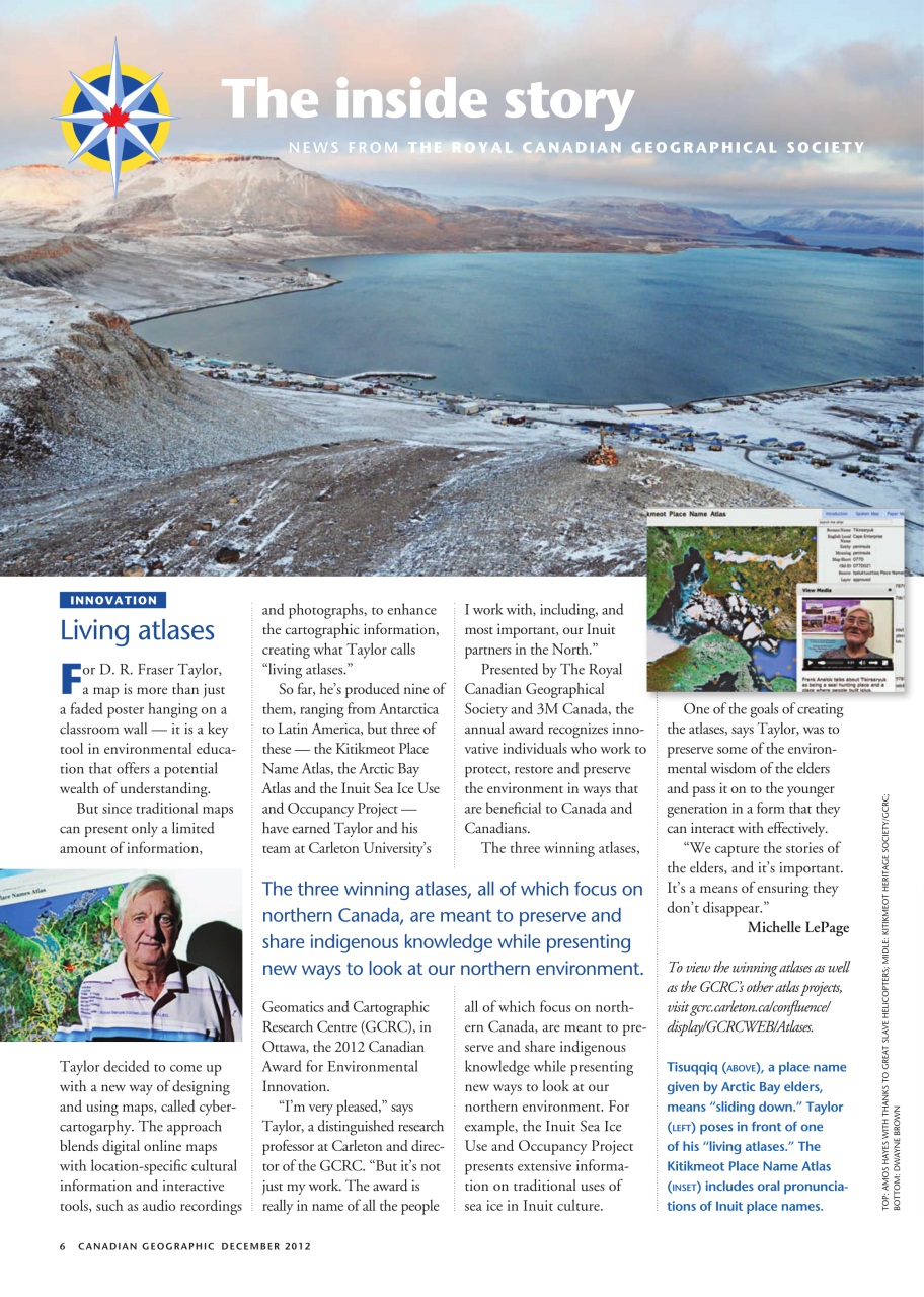 Canadian Geographic Preview Pages