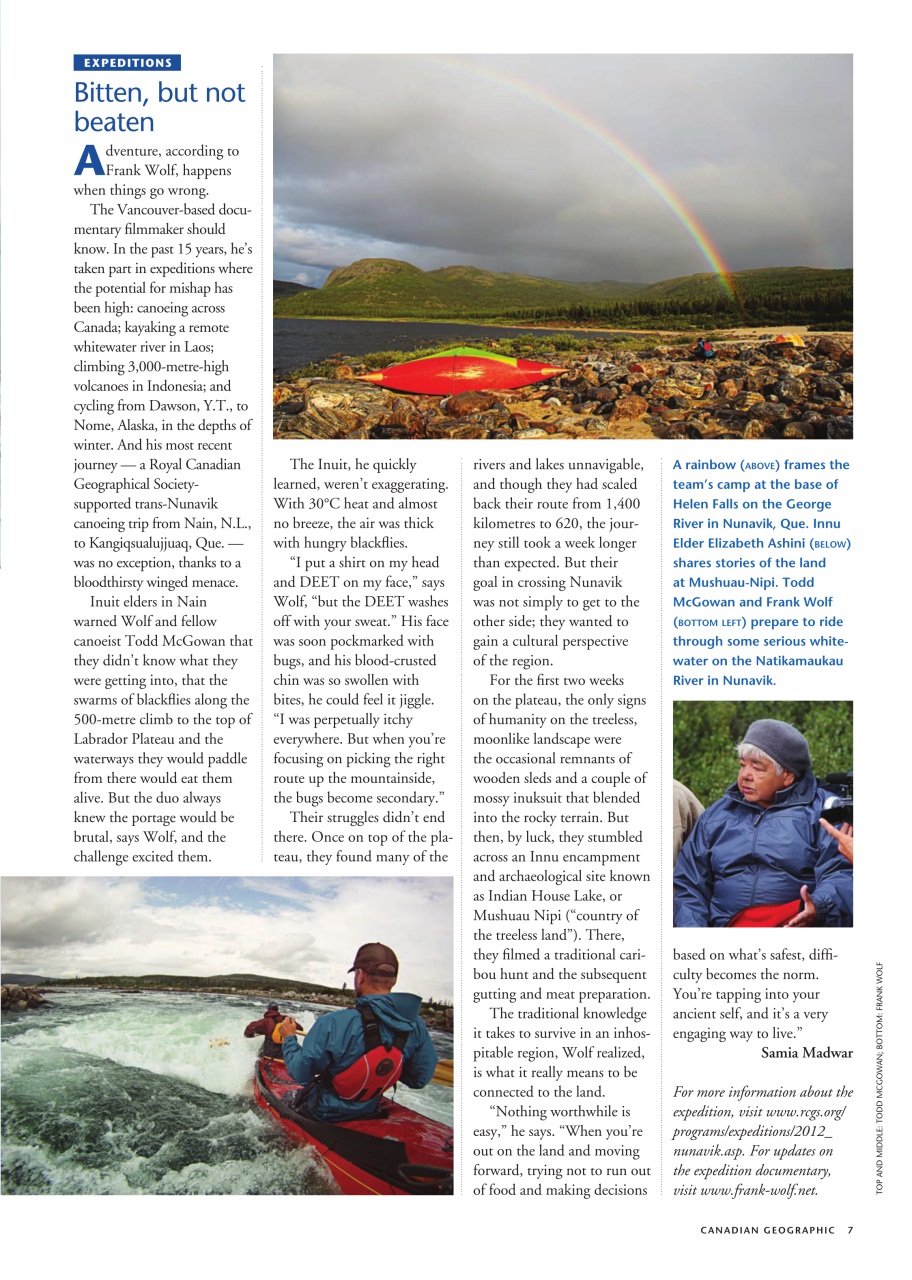 Canadian Geographic Preview Pages