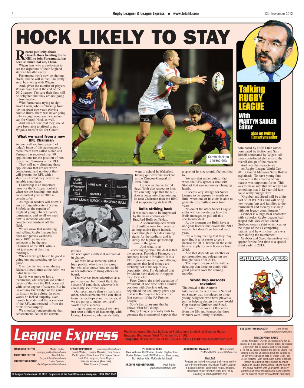 League Express Preview Pages
