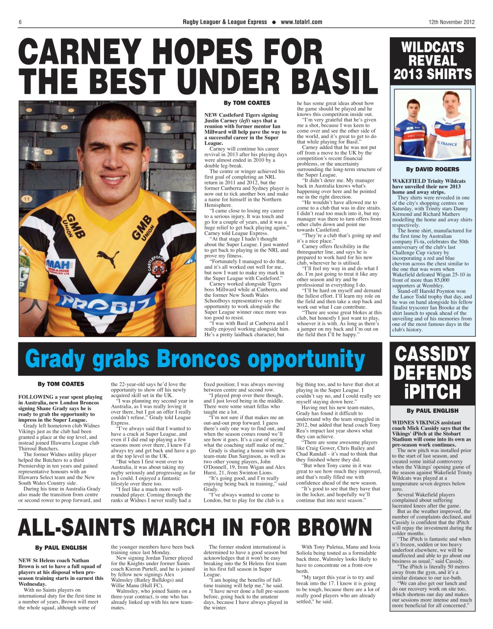 League Express Preview Pages