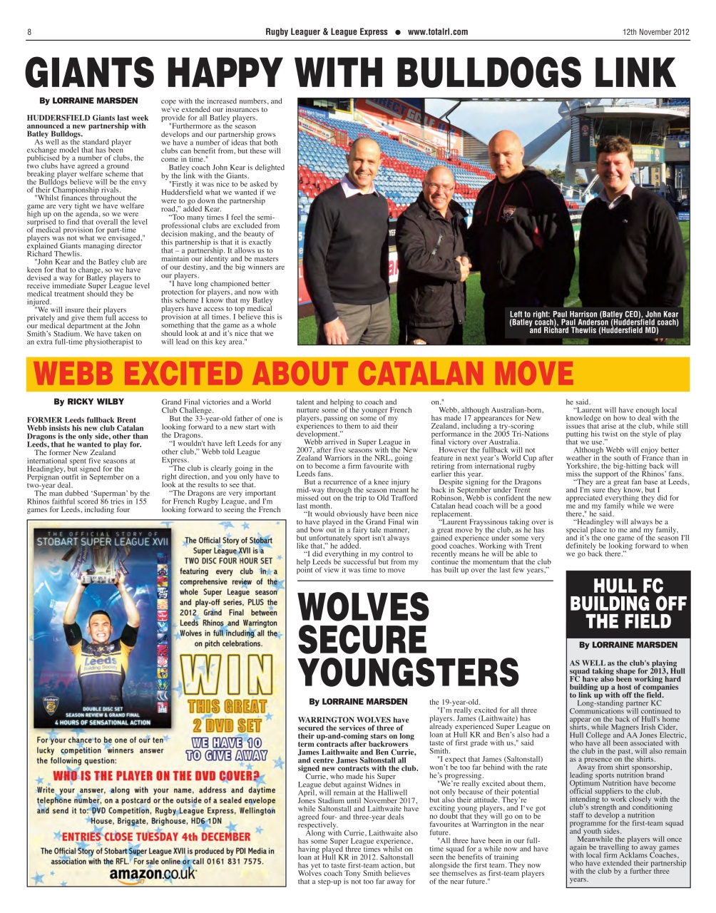 League Express Preview Pages