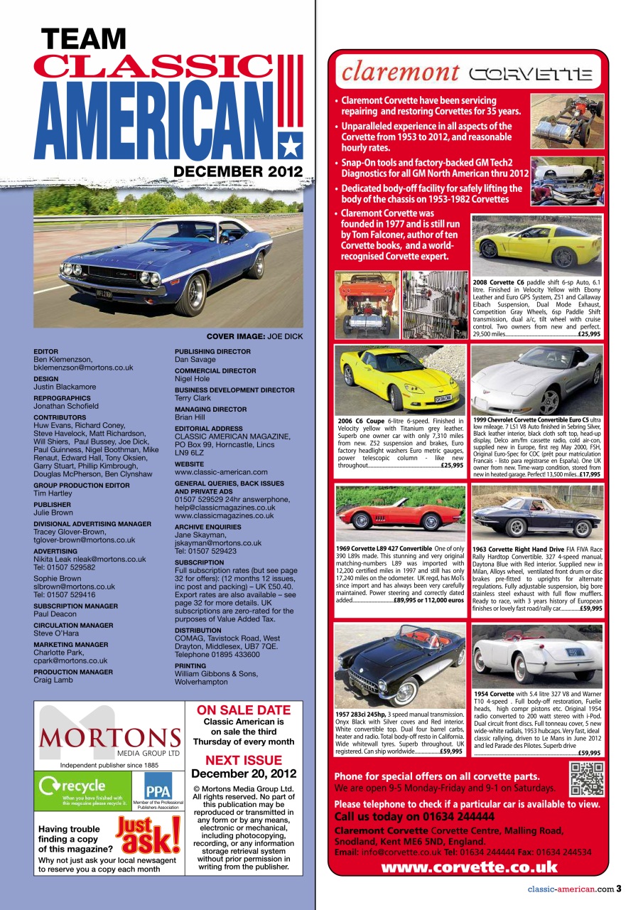 Classic American Magazine Preview Pages