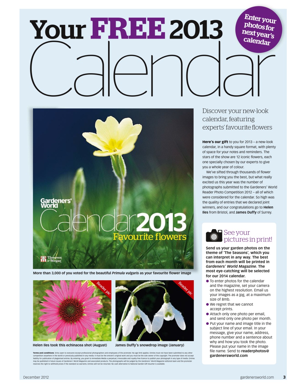 BBC Gardeners’ World Magazine Preview Pages